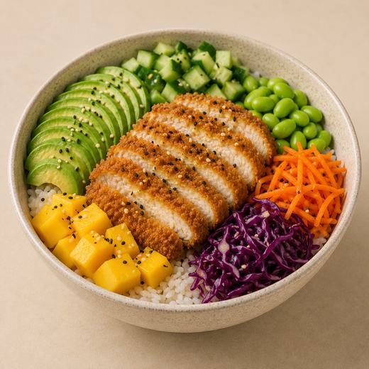 Chicken Katsu Poke Bowl