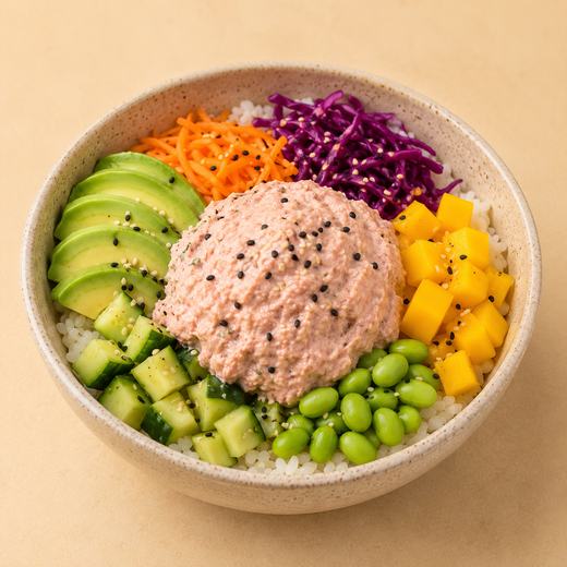 Thunfischmousse Poke Bowl