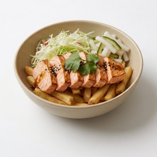 Lachs Pommesbox